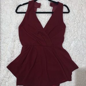 Wine color skort (skirt shorts)